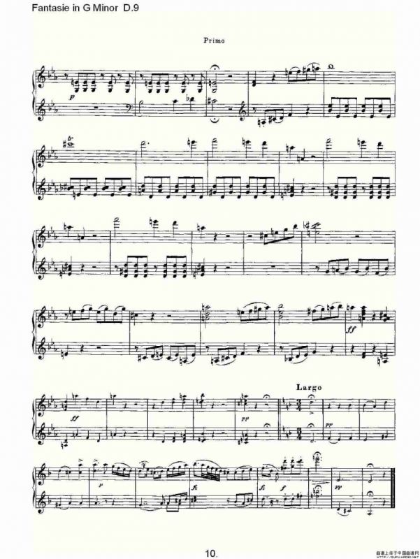 Fantasie in G Minor D.9（G小调幻想曲D.9）
