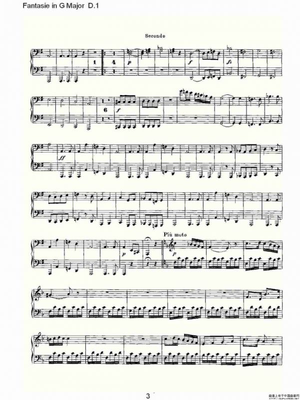 Fantasie in G Major D.1（G大调幻想曲D.1）