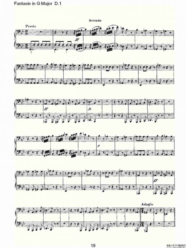 Fantasie in G Major D.1（G大调幻想曲D.1）