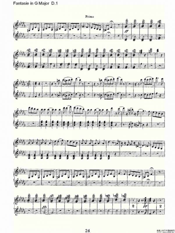 Fantasie in G Major D.1（G大调幻想曲D.1）