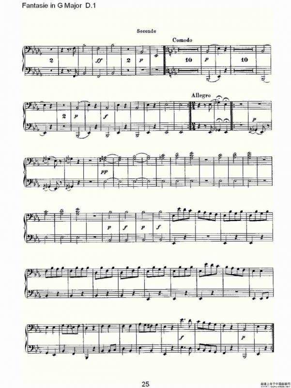 Fantasie in G Major D.1（G大调幻想曲D.1）