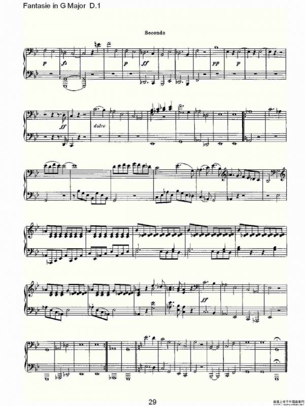 Fantasie in G Major D.1（G大调幻想曲D.1）