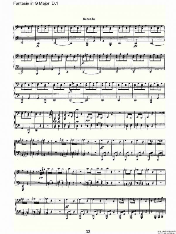 Fantasie in G Major D.1（G大调幻想曲D.1）