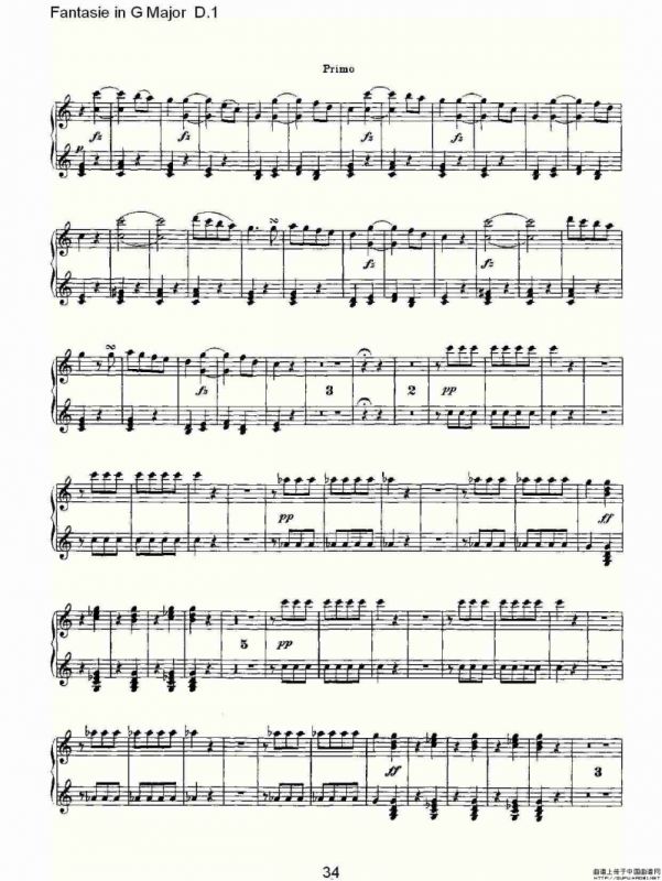 Fantasie in G Major D.1（G大调幻想曲D.1）