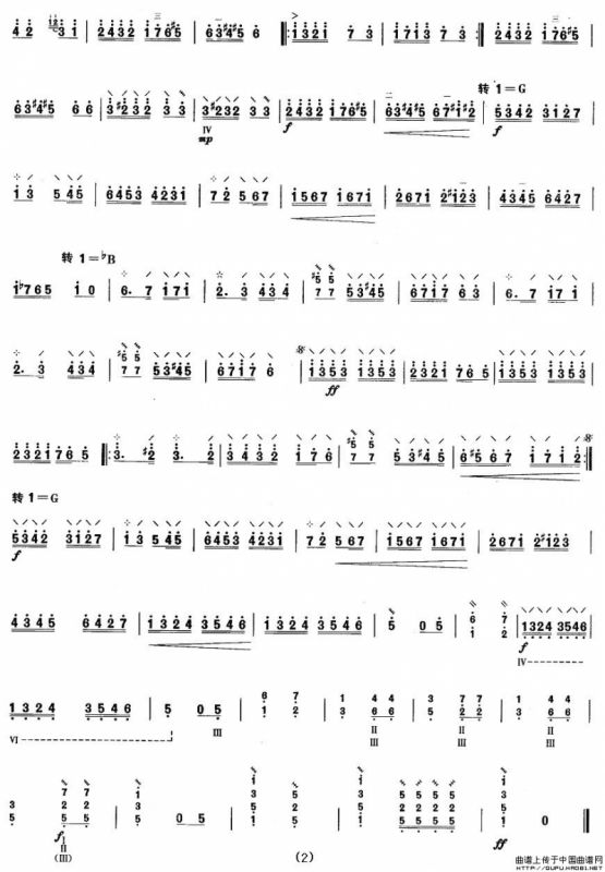 柳琴考级曲目六级：吉普赛回旋曲