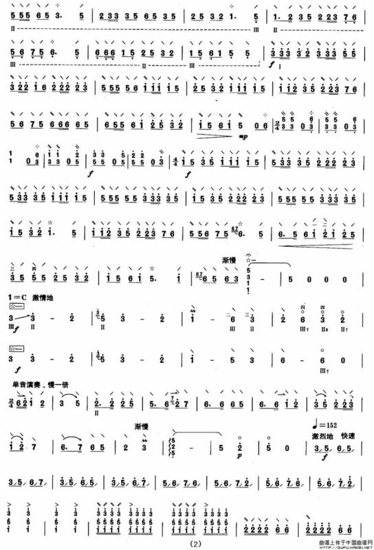 柳琴考级曲目四级：渔乡新歌