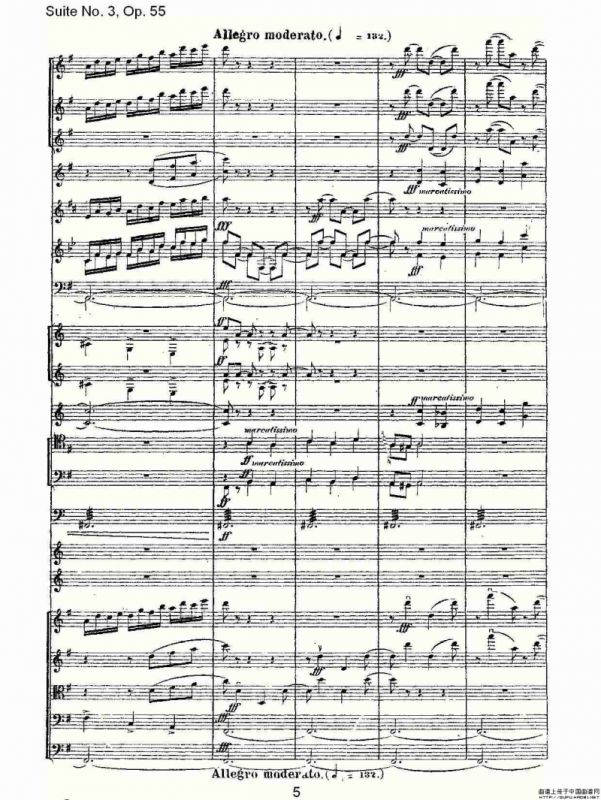 Suite No. 3, Op.55 第三套曲,Op.55第四乐章第二部（一）