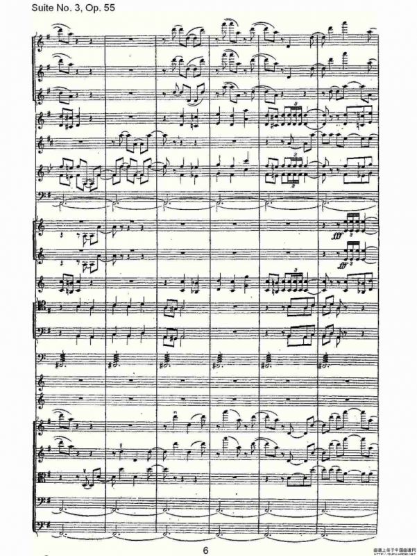 Suite No. 3, Op.55 第三套曲,Op.55第四乐章第二部（一）