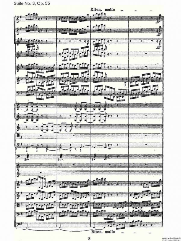 Suite No. 3, Op.55 第三套曲,Op.55第四乐章第二部（一）
