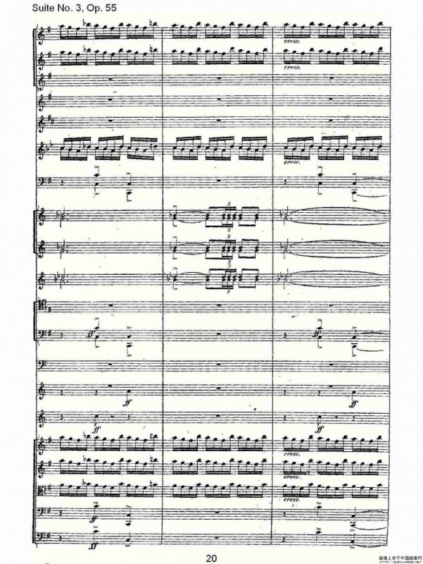 Suite No. 3, Op.55 第三套曲,Op.55第四乐章第二部（一）