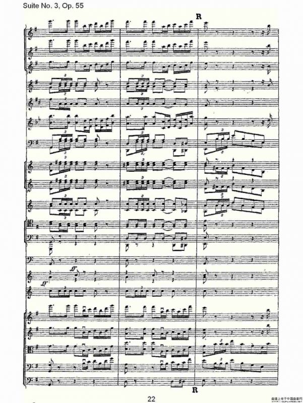 Suite No. 3, Op.55 第三套曲,Op.55第四乐章第二部（一）