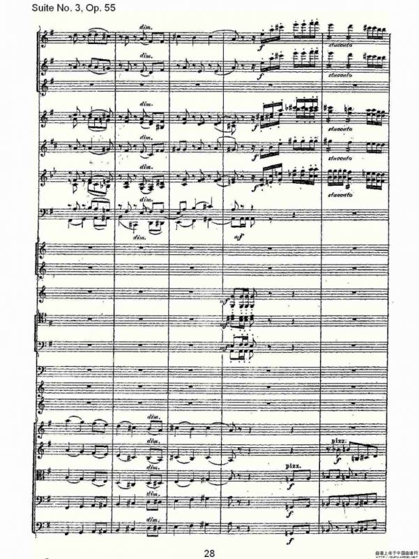 Suite No. 3, Op.55 第三套曲,Op.55第四乐章第二部（一）