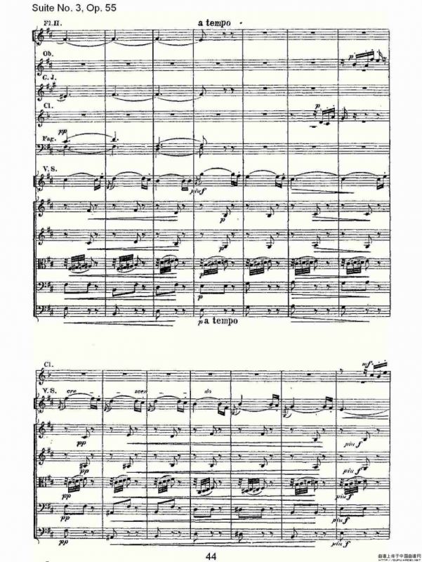 Suite No. 3, Op.55 第三套曲,Op.55第四乐章第一部（二）