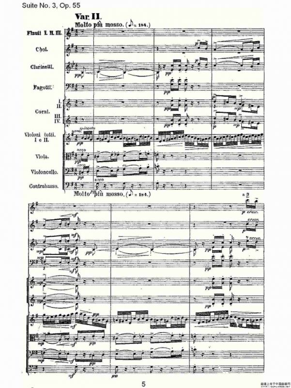 Suite No. 3, Op.55 第三套曲,Op.55第四乐章第一部（一）