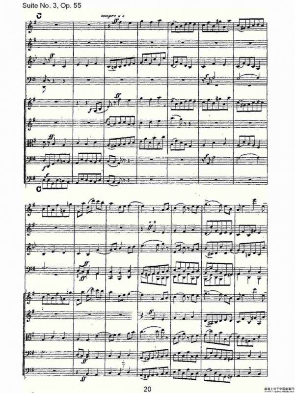 Suite No. 3, Op.55 第三套曲,Op.55第四乐章第一部（一）