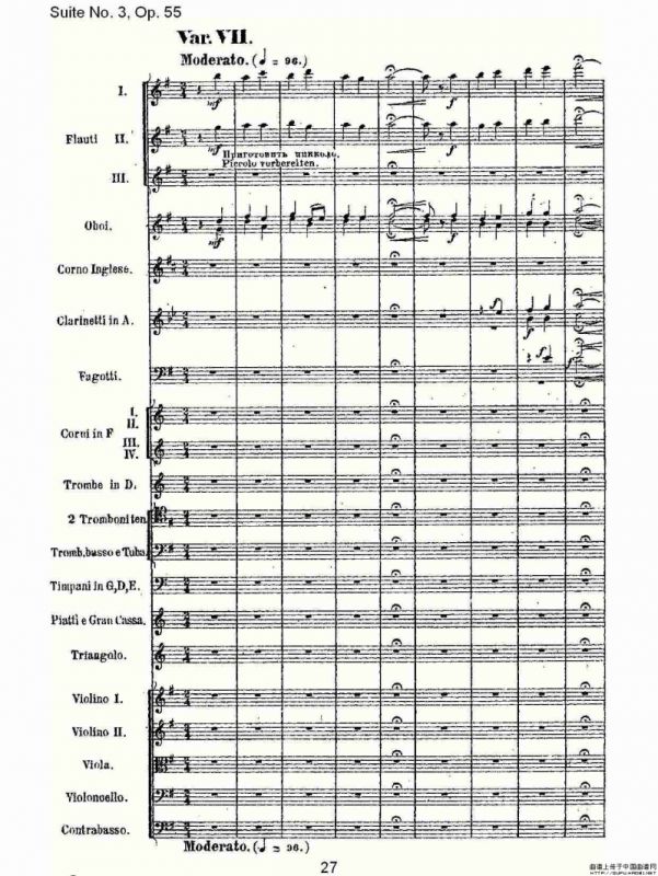 Suite No. 3, Op.55 第三套曲,Op.55第四乐章第一部（一）