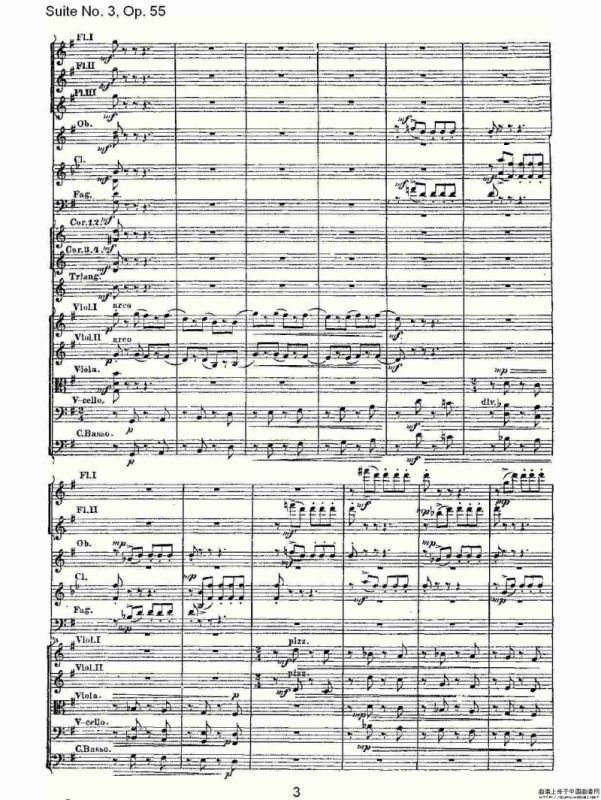 Suite No. 3, Op.55 第三套曲,Op.55第三乐章（一）