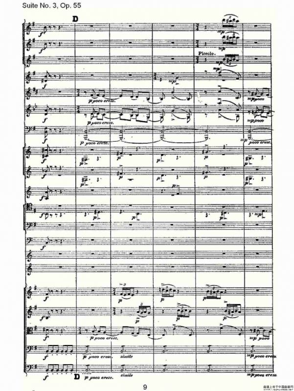 Suite No. 3, Op.55 第三套曲,Op.55第三乐章（一）