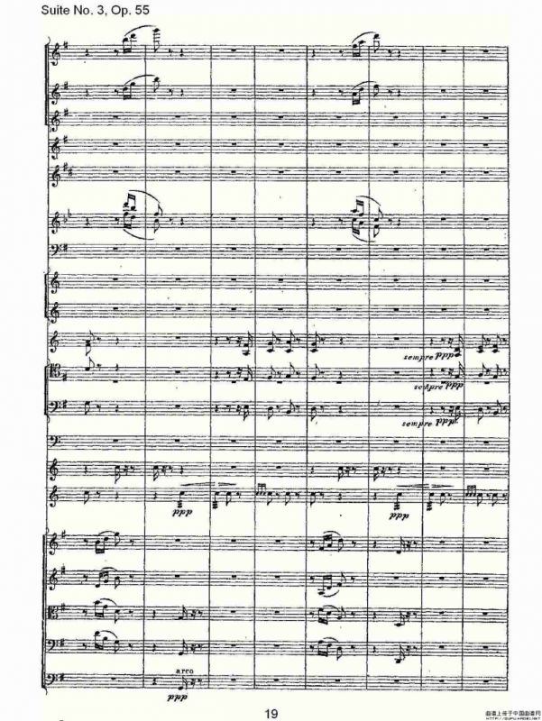Suite No. 3, Op.55 第三套曲,Op.55第三乐章（一）