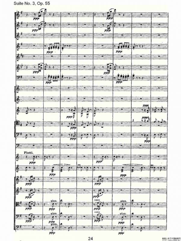 Suite No. 3, Op.55 第三套曲,Op.55第三乐章（一）