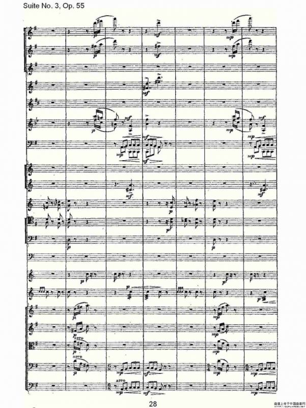 Suite No. 3, Op.55 第三套曲,Op.55第三乐章（一）