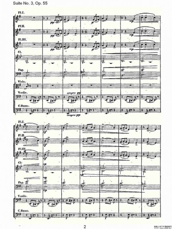 Suite No. 3, Op.55 第三套曲,Op.55第二乐章