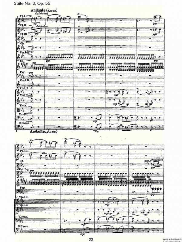 Suite No. 3, Op.55 第三套曲,Op.55第一乐章