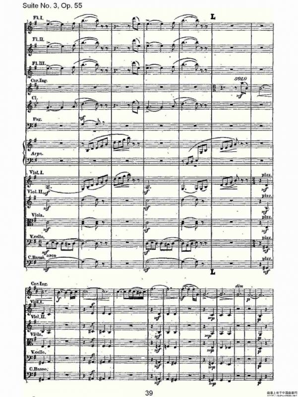 Suite No. 3, Op.55 第三套曲,Op.55第一乐章