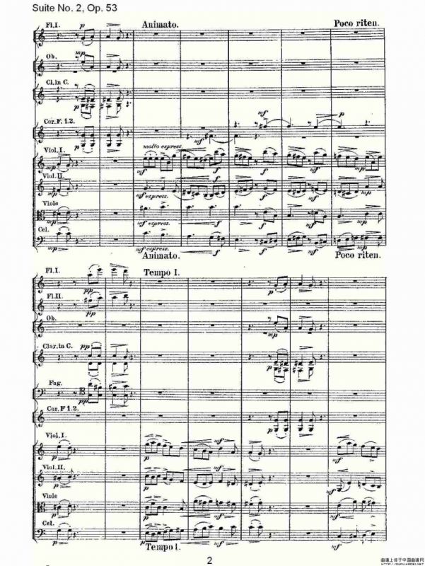 Suite No. 2, Op.53 第二套曲,Op.53第一乐章（一）