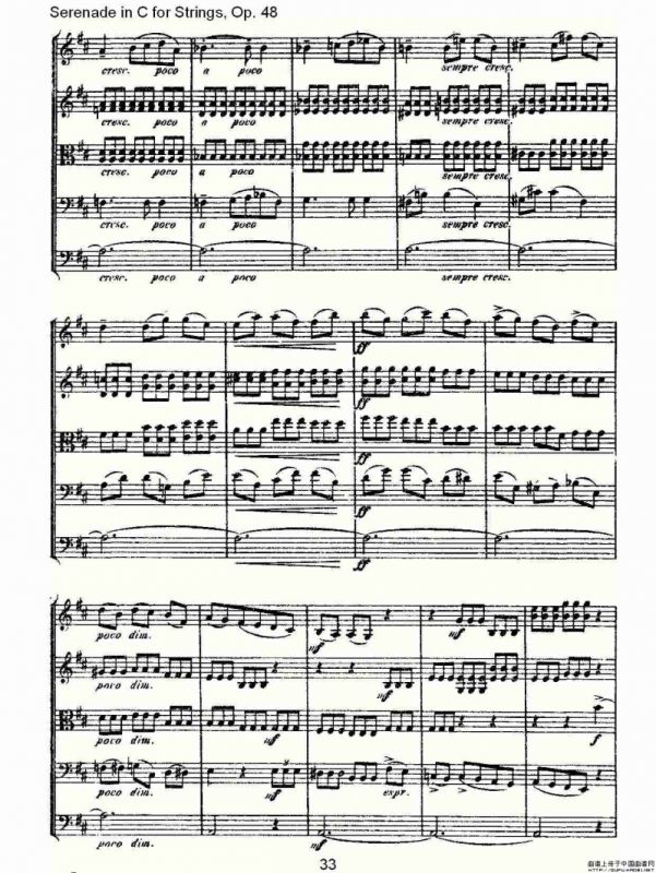 Serenade in C for Strings, Op.48 C调弦乐小夜曲，Op.48（二）