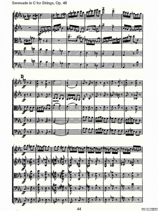 Serenade in C for Strings, Op.48 C调弦乐小夜曲，Op.48（二）