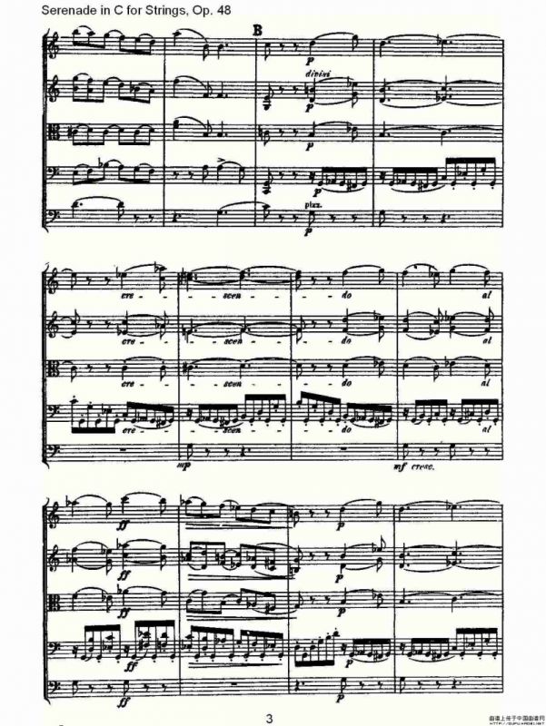 Serenade in C for Strings, Op.48 C调弦乐小夜曲，Op.48（一）