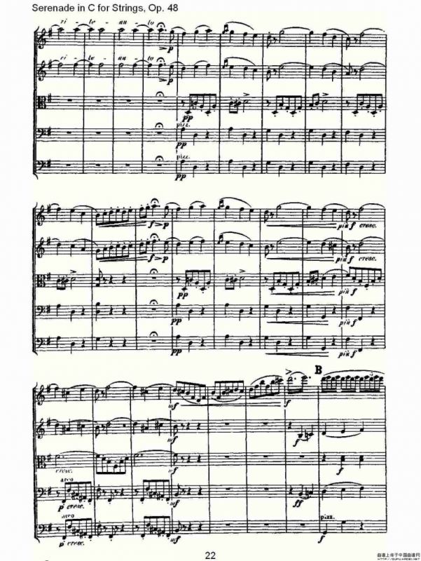 Serenade in C for Strings, Op.48 C调弦乐小夜曲，Op.48（一）