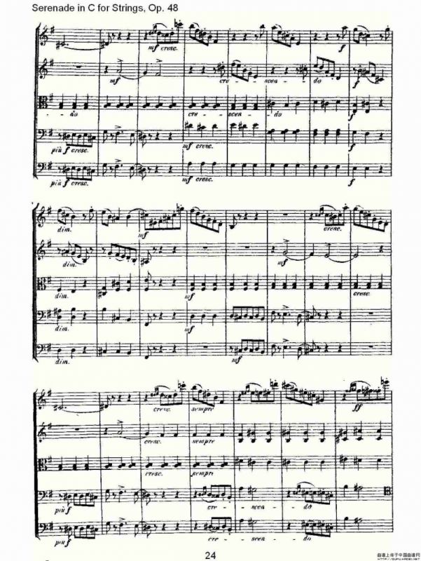 Serenade in C for Strings, Op.48 C调弦乐小夜曲，Op.48（一）