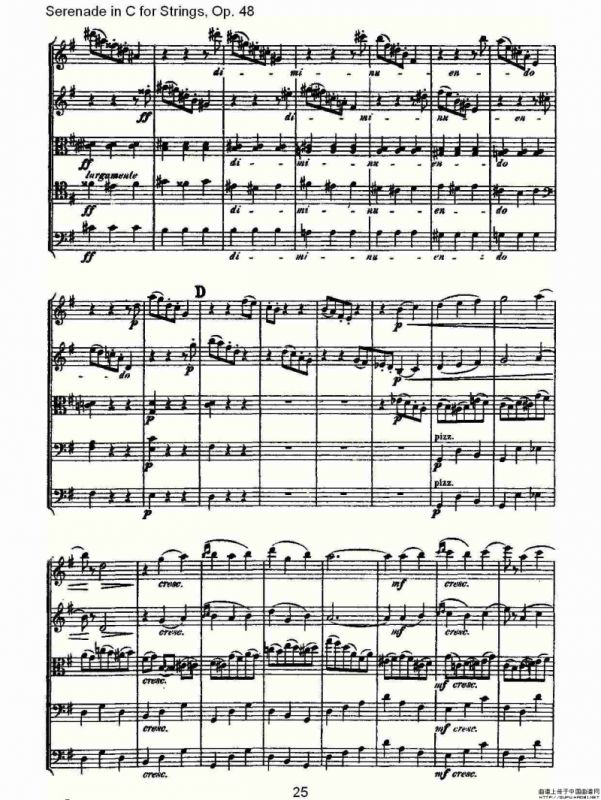 Serenade in C for Strings, Op.48 C调弦乐小夜曲，Op.48（一）