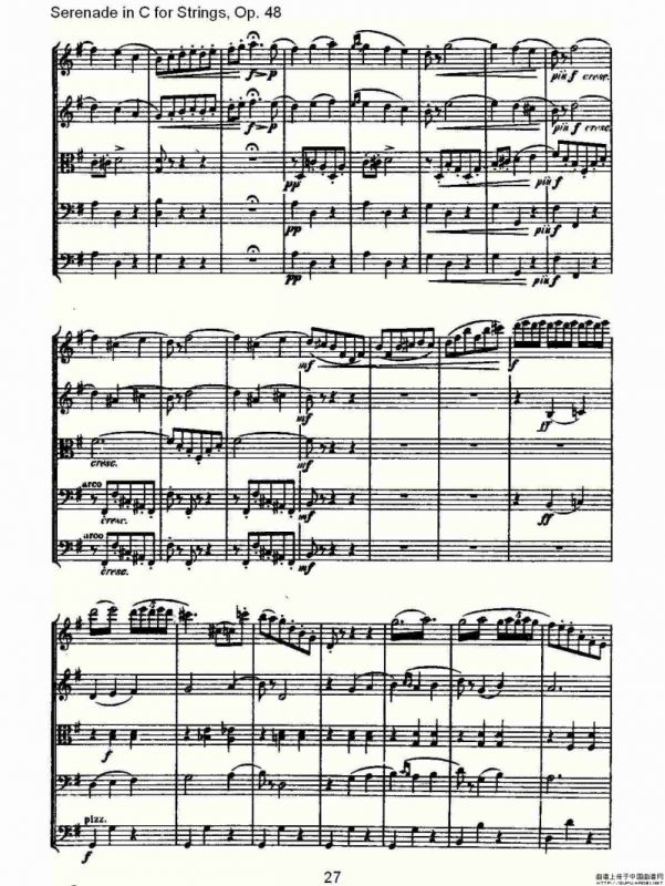 Serenade in C for Strings, Op.48 C调弦乐小夜曲，Op.48（一）
