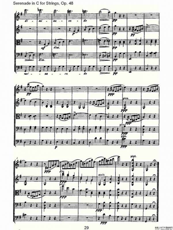 Serenade in C for Strings, Op.48 C调弦乐小夜曲，Op.48（一）