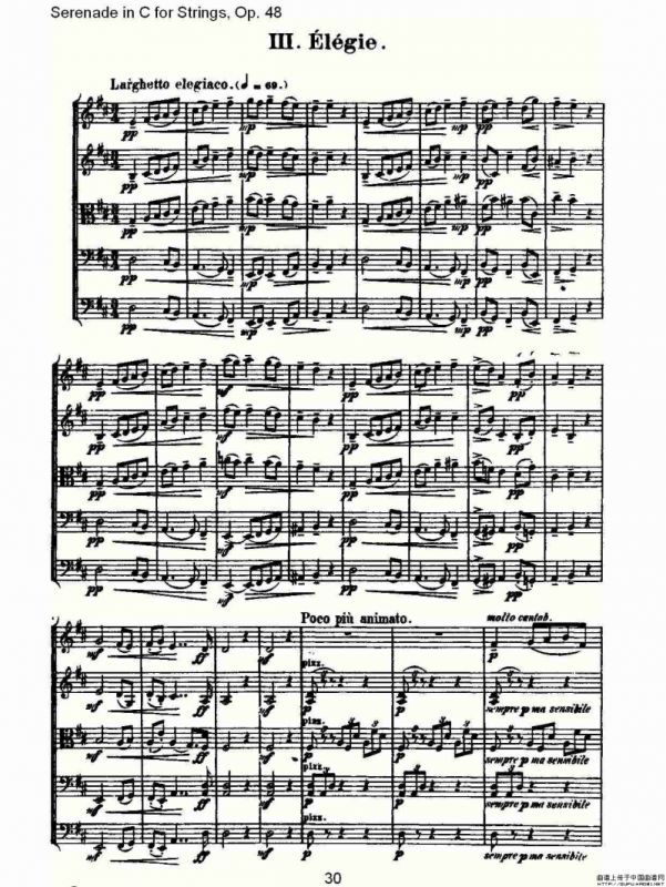 Serenade in C for Strings, Op.48 C调弦乐小夜曲，Op.48（一）