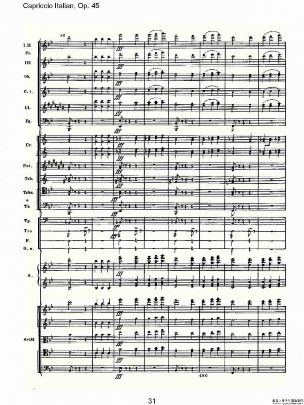 Capriccio Italian, Op. 45 意大利幻想曲, Op. 45