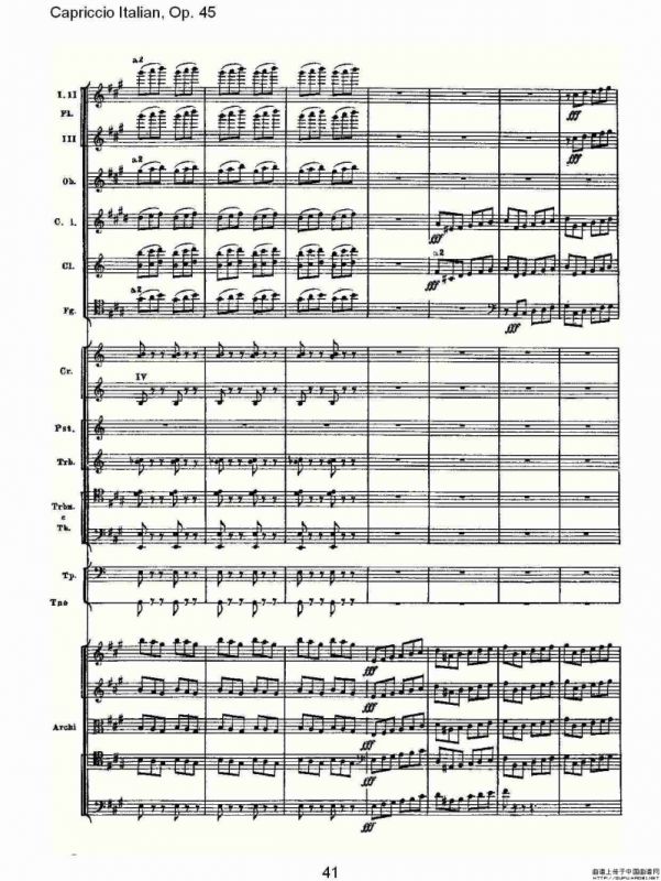 Capriccio Italian, Op. 45 意大利幻想曲, Op. 45