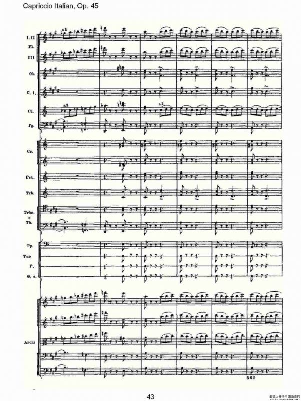 Capriccio Italian, Op. 45 意大利幻想曲, Op. 45