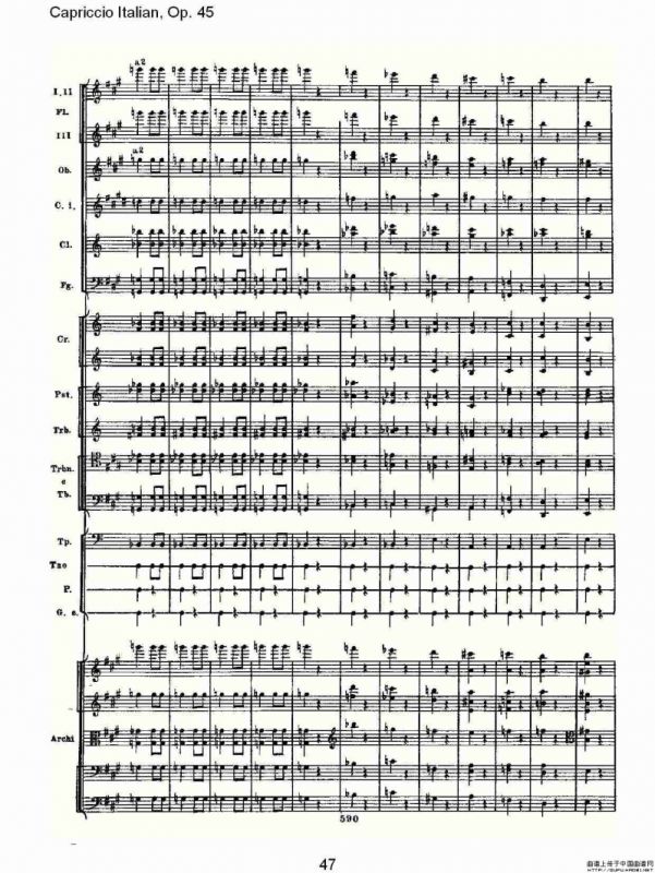 Capriccio Italian, Op. 45 意大利幻想曲, Op. 45