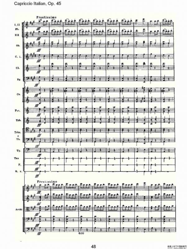 Capriccio Italian, Op. 45 意大利幻想曲, Op. 45