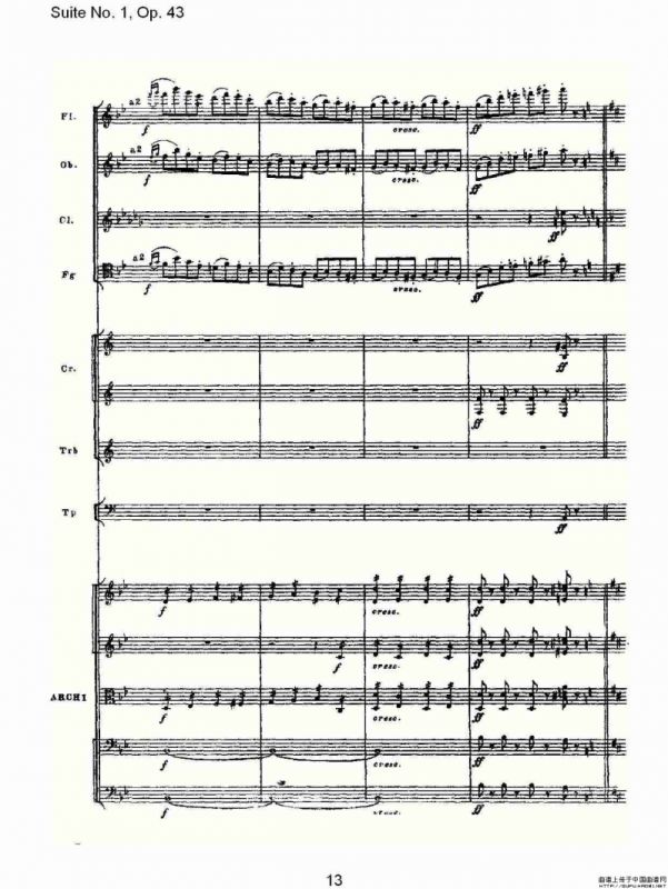 Suite No.1, Op.43 第一套曲,Op.43第六乐章