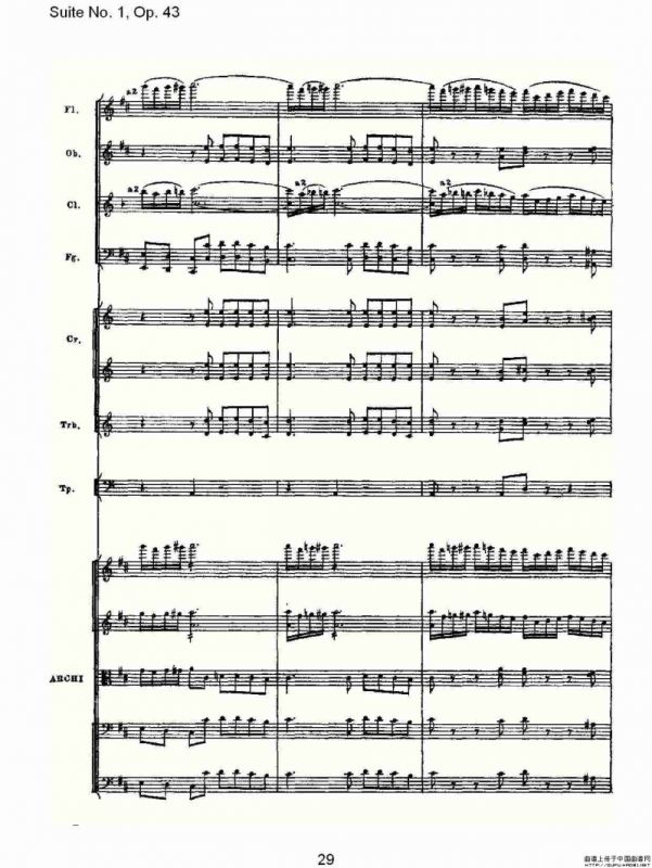Suite No.1, Op.43 第一套曲,Op.43第六乐章