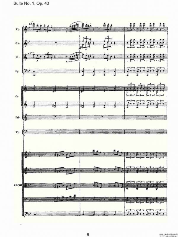 Suite No.1, Op.43 第一套曲,Op.43第五乐章（一）