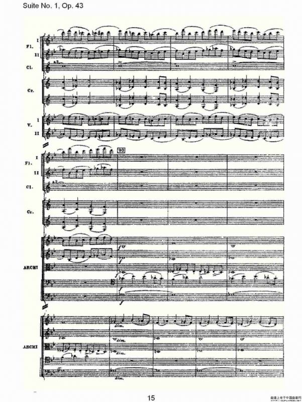 Suite No.1, Op.43 第一套曲,Op.43第五乐章（一）