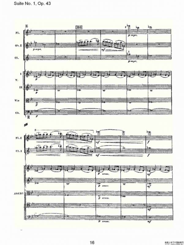 Suite No.1, Op.43 第一套曲,Op.43第五乐章（一）