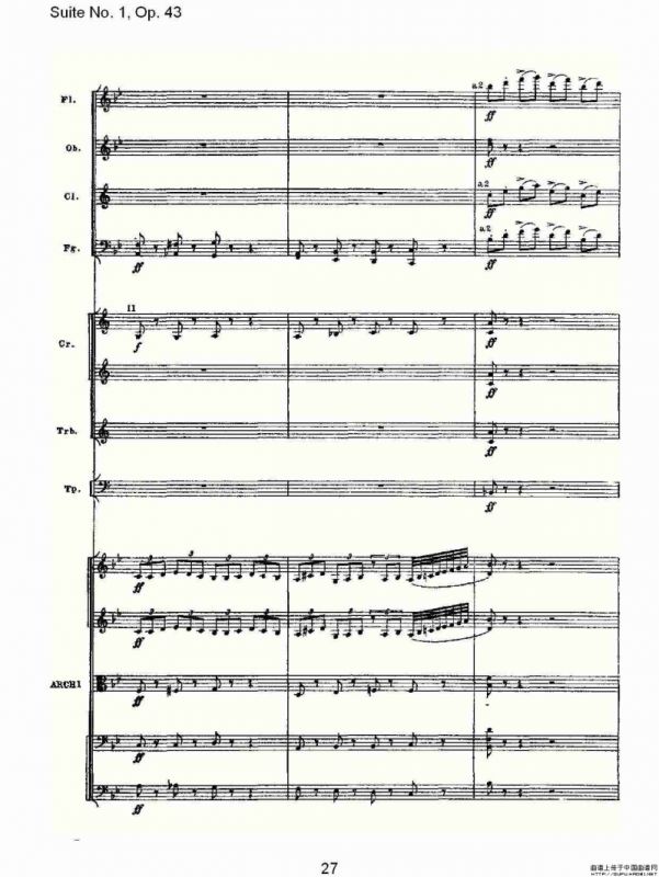 Suite No.1, Op.43 第一套曲,Op.43第五乐章（一）