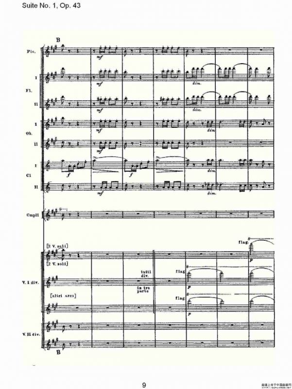 Suite No.1, Op.43 第一套曲,Op.43第四乐章